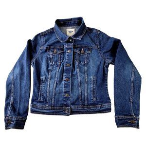 Old Navy Women's Jacket Button-Down Fitted Denim size Medium ... JH1515